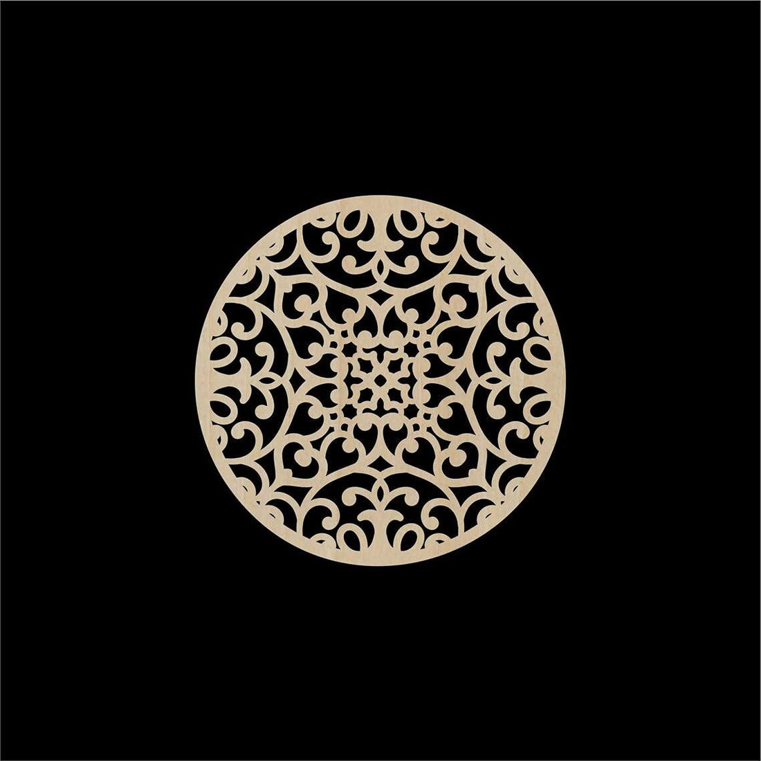 Haoser Set of 1 Carving Wooden Décor Panel for Pooja Room, Living Room -Panel-17 - Haoser