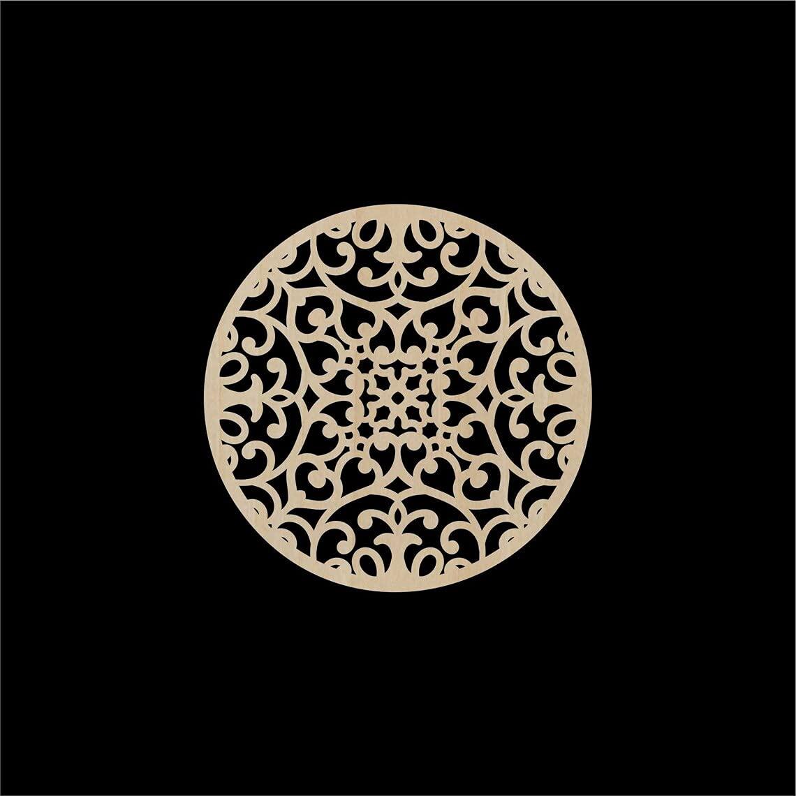 Haoser Set of 1 Carving Wooden Décor Panel for Pooja Room, Living Room -Panel-17 - Haoser