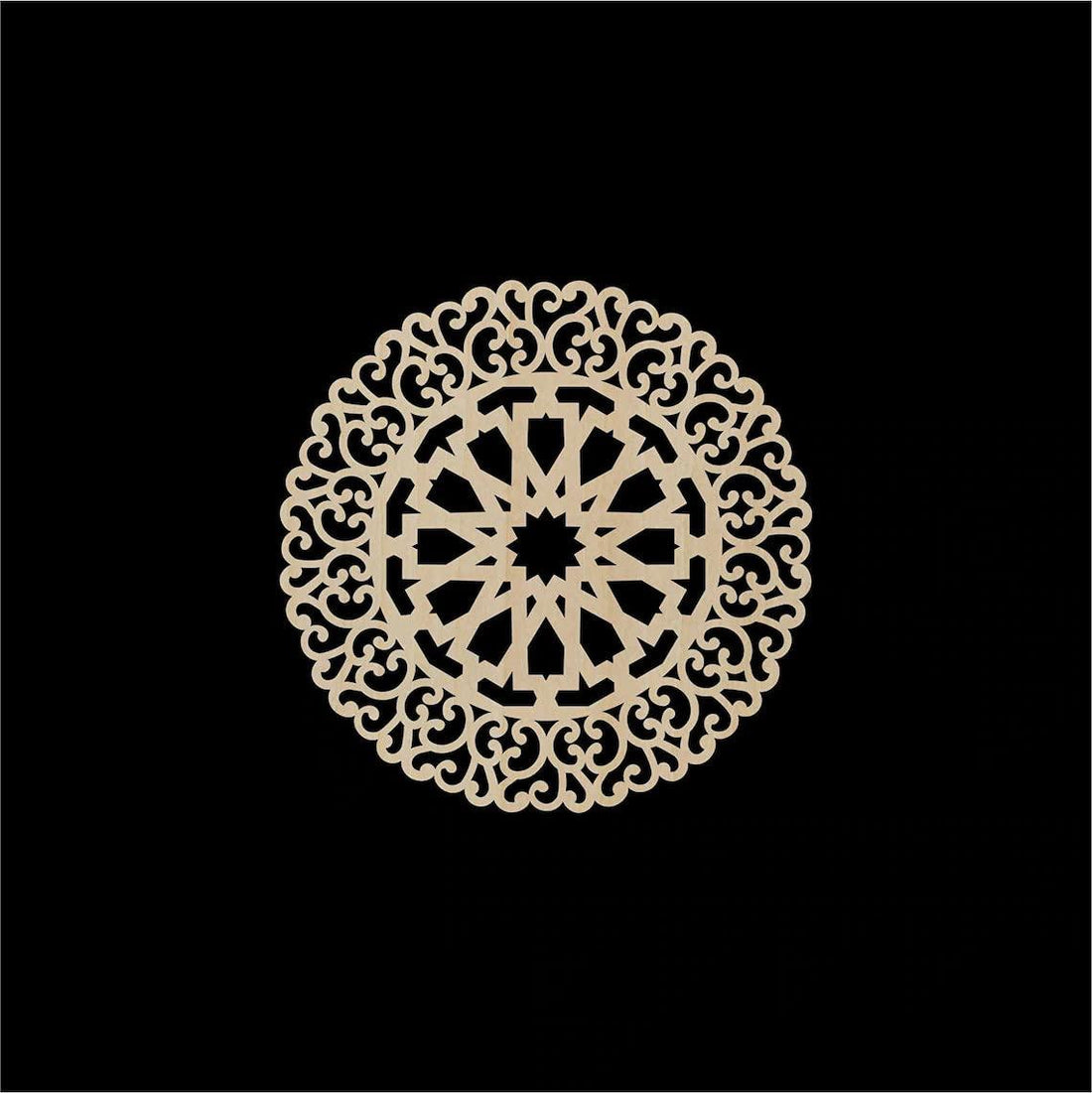 Haoser Laser Cut Design Home Decorative Pack of 1 Carved Birch Ply Panel -Panel-15 - Haoser