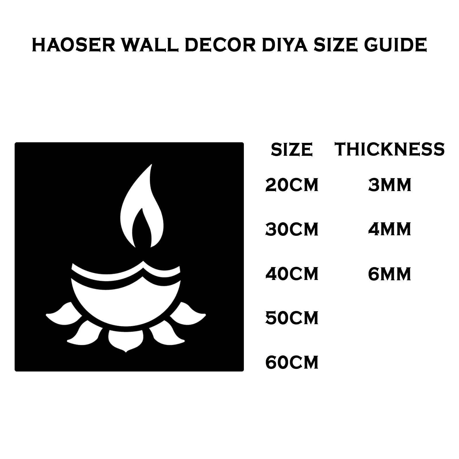 Haoser Wooden MDF Wall Hanging Panel, Decorative & Hand Crafted Wooden Wall Décor for Living Room, Office, Hallway - Haoser