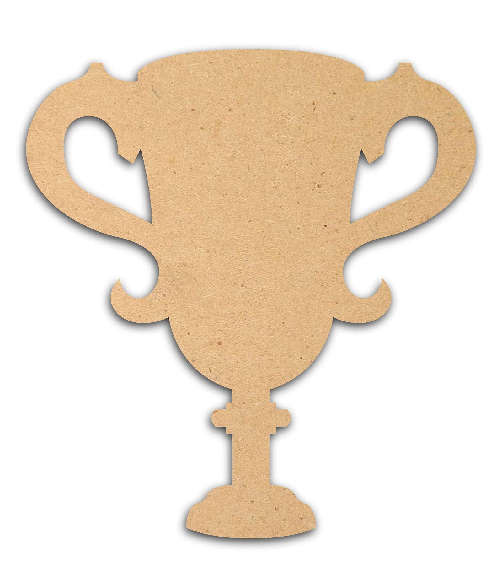 Haoser 3mm Wooden Trofee Cutouts for Scrapbooking Arts Crafts DIY Decoration Display Décor - Haoser