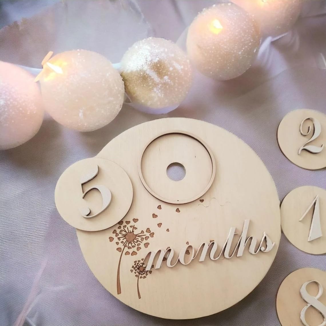 Set 13 Wooden Baby Milestone Plaque Baby Monthly Milestone