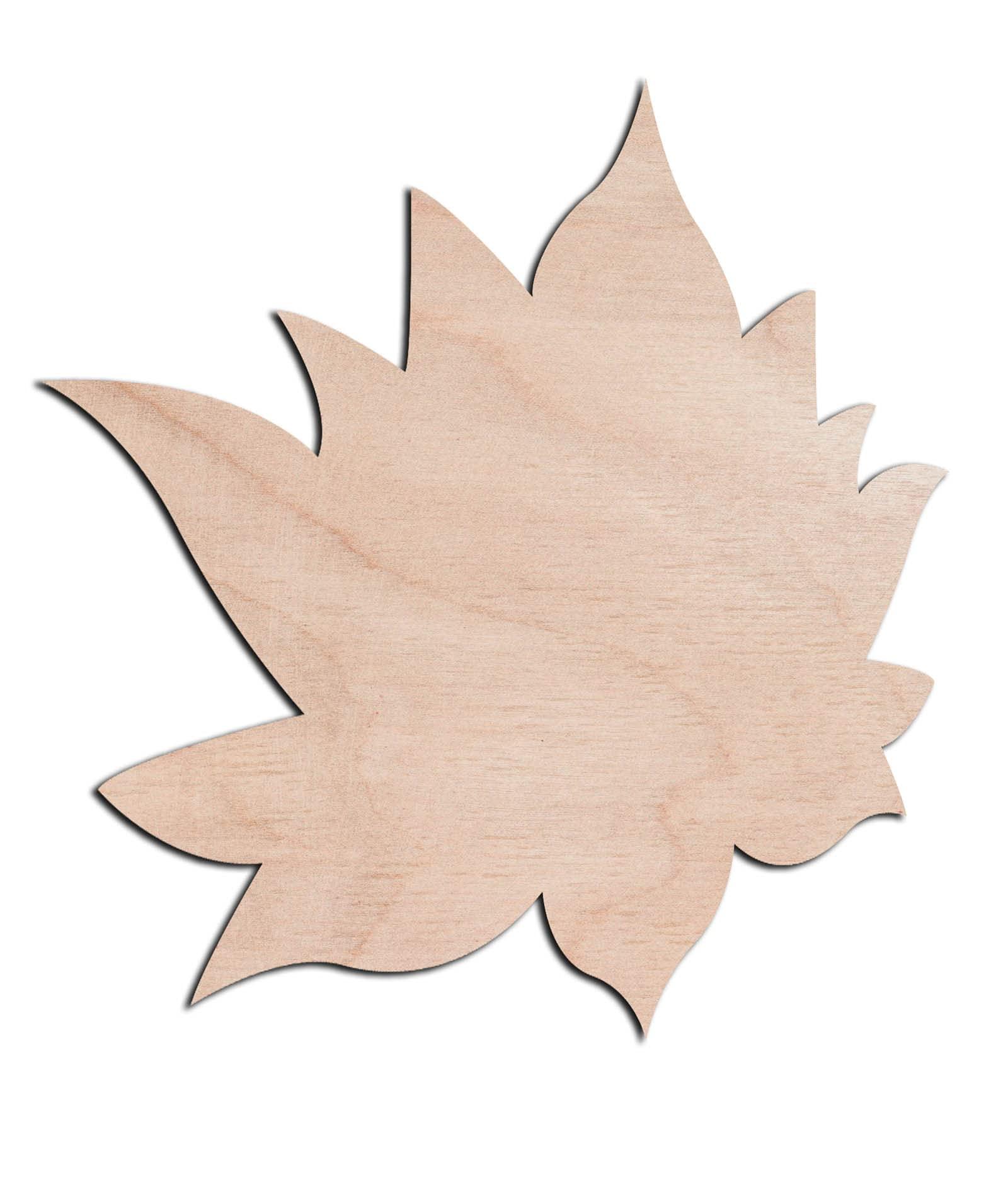 Haoser 3mm Wooden Lotus Cutouts for Scrapbooking Arts Crafts DIY Decoration Display Décor - Haoser