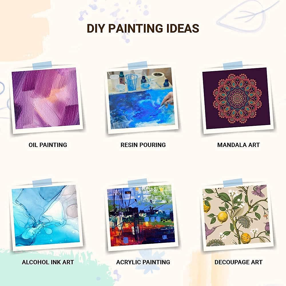 DIY Wood Sheet Craft - MDF Cutouts Hangings Rectangular - Plain MDF Blanks Cutouts - Set of 4 with 2 Holes for Painting Wooden Sheet Craft, Decoupage, Resin Art Work & Decoration