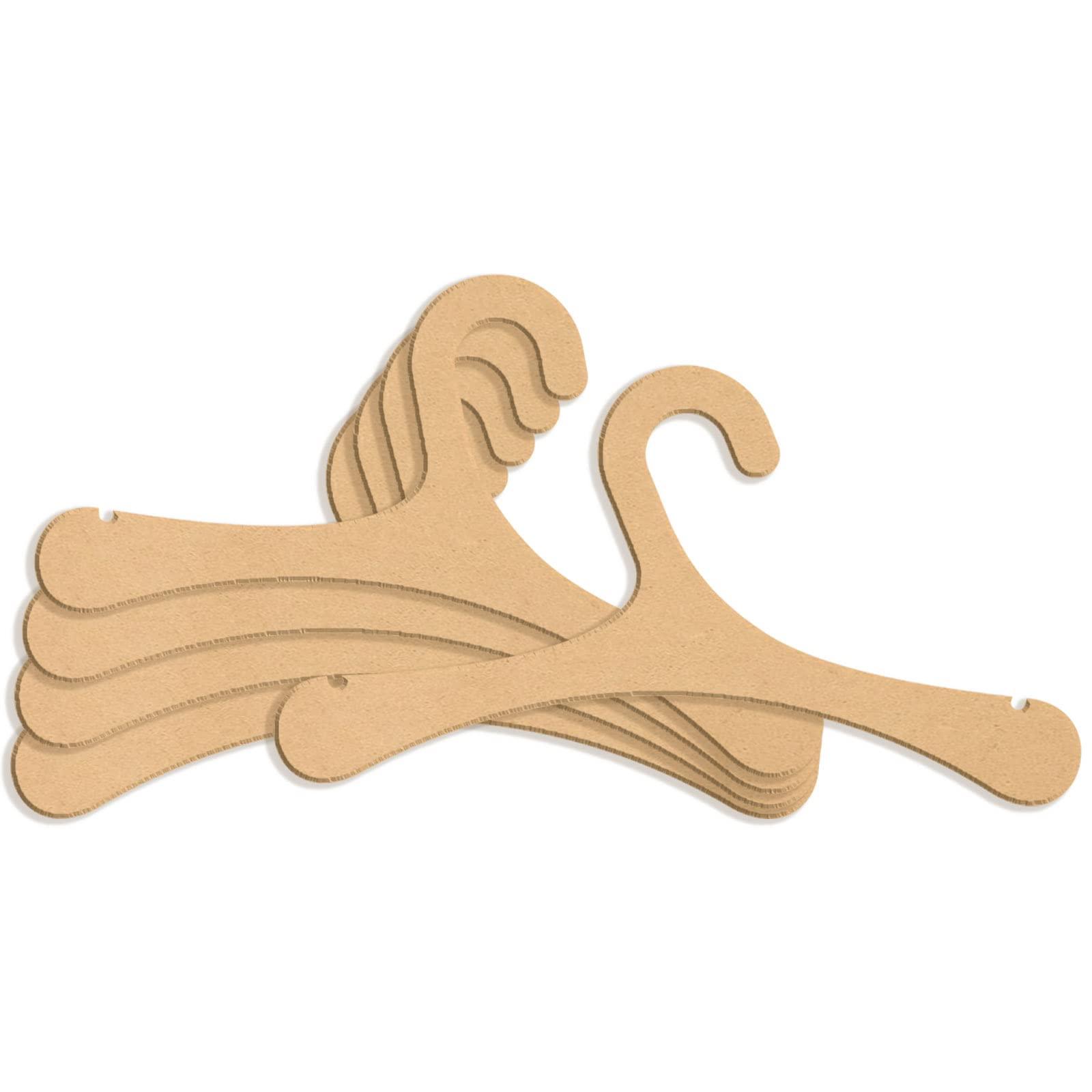 Haoser Kids Clothes Hanger, Solid MDF Garment 10 inch Hangers with Non Slip Bar for Kids - Haoser