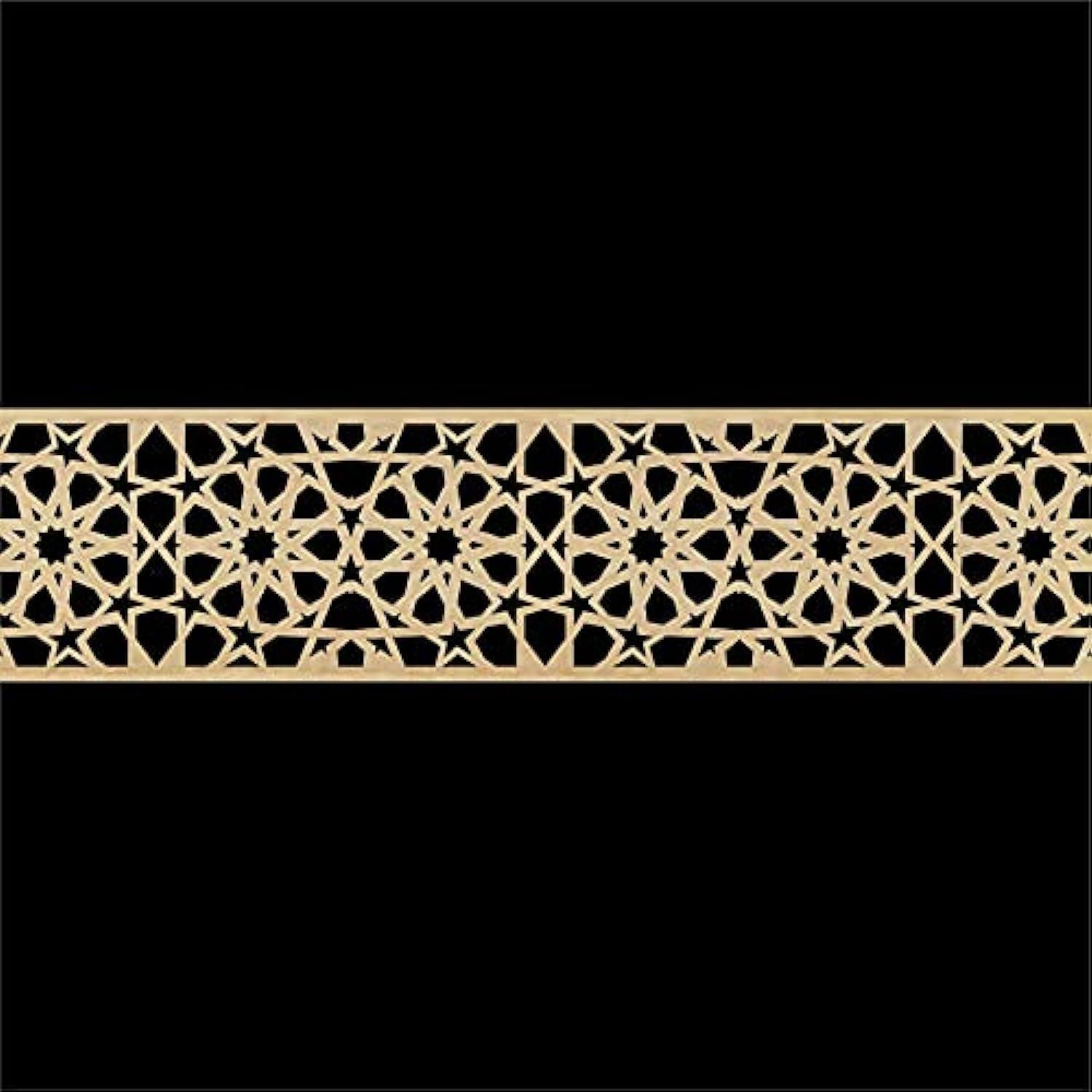 Haoser Corved Panel Geometric Wooden Panel, MDF Jali for Wall Decoration for Your Amazing Home - Haoser