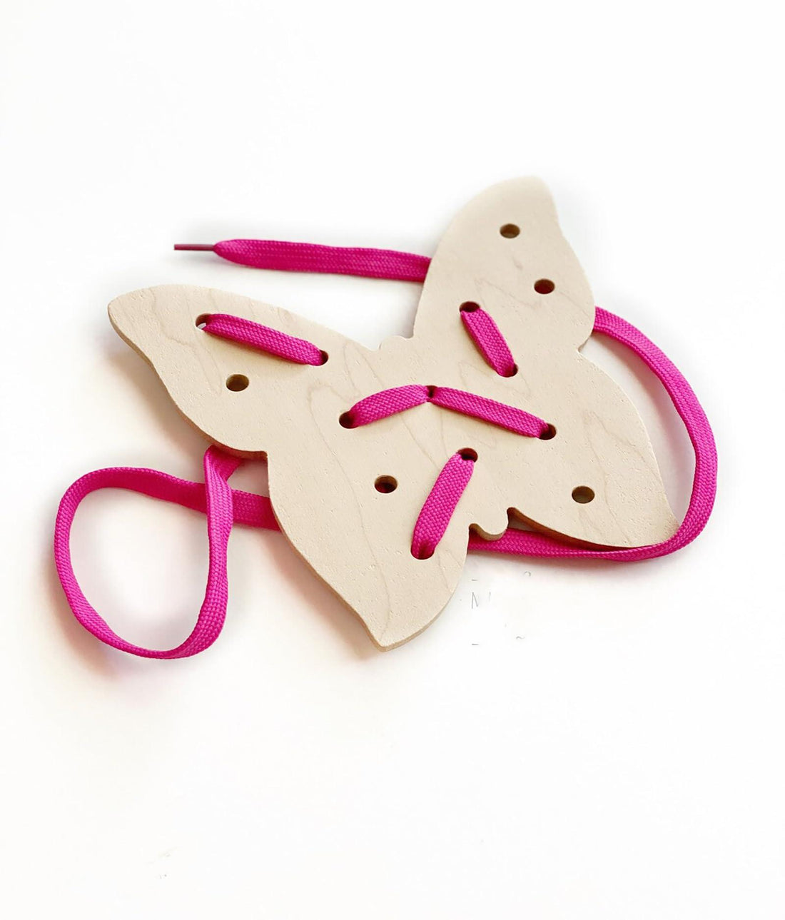 Haoser 1 Pieces 6 in Wooden Sewing Toy - Butterfly Learning Toys for Kids, Boys & Girls Return Gift for Birthday Parties Wood - Haoser