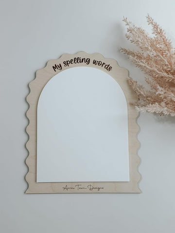Haoser Spelling Words White Board | Educational Tools | Homeschool | Learning | Spelling | Letters | School | Montessori | Trendy |Educational Tools for Kids 3 Years|Educational Learning Board-1 pc