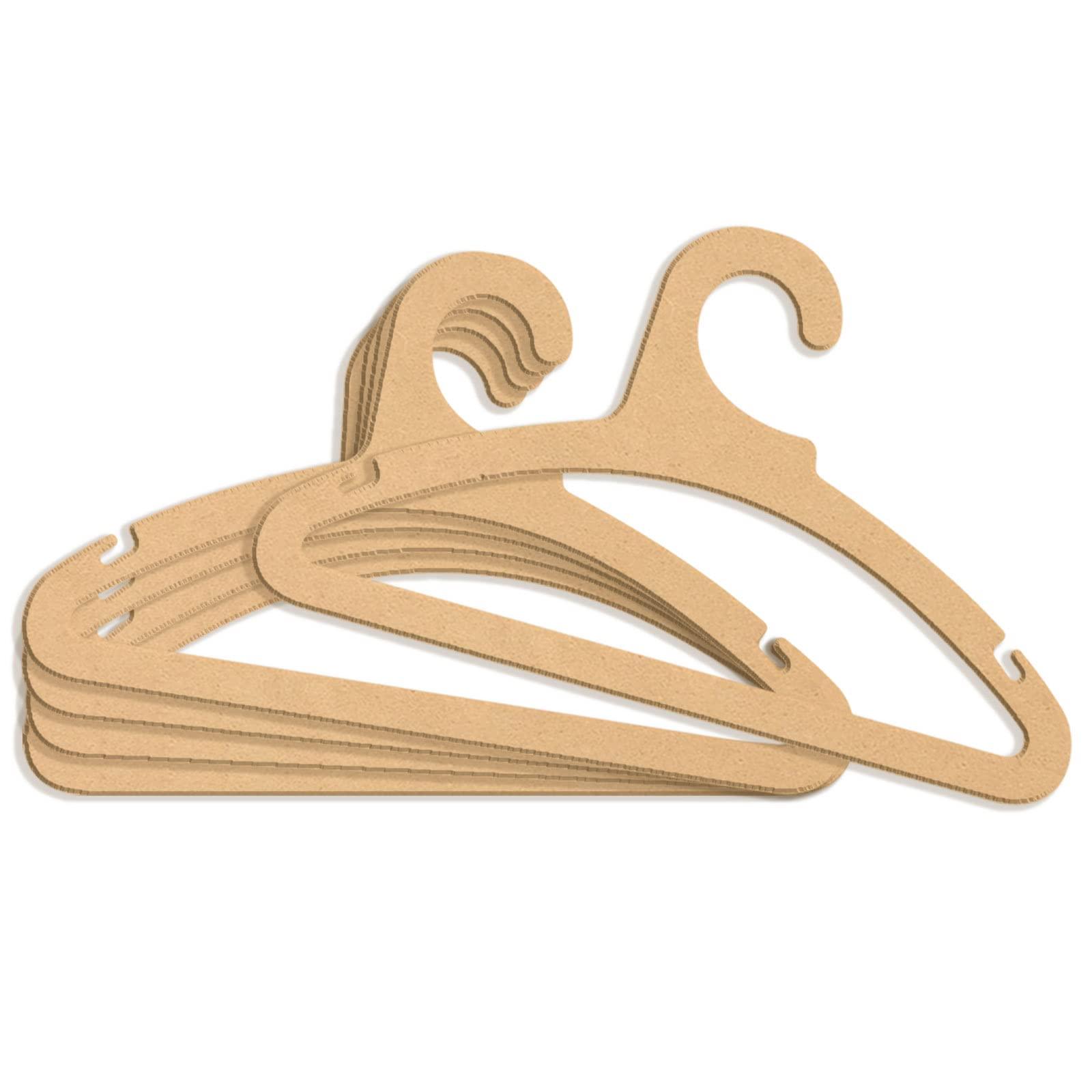 Haoser Kids Clothes Hanger, Solid MDF Garment 10 inch Hangers with Non Slip Bar for Kids - Haoser