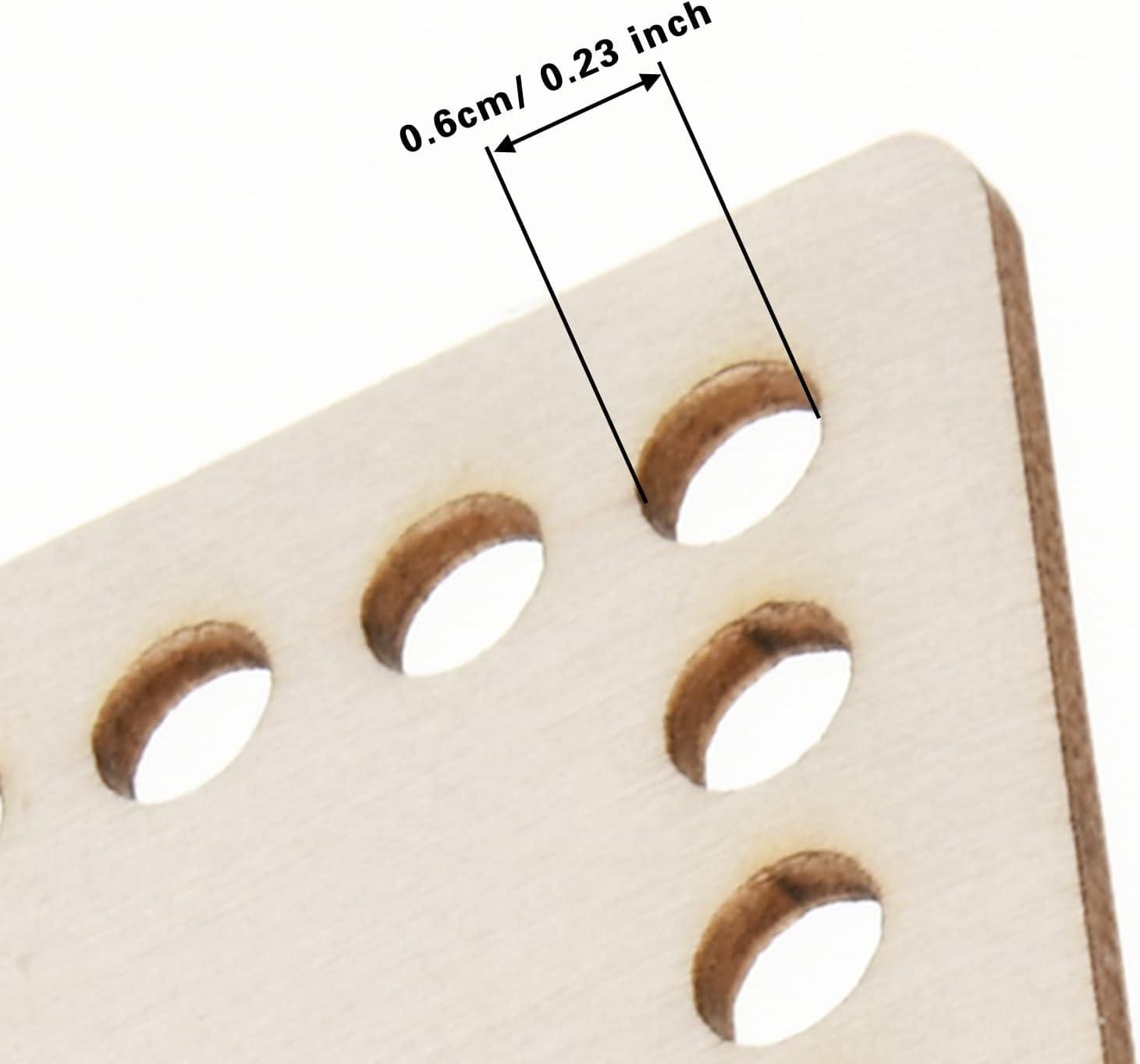 Haoser 2 Sizes Natural Wooden Basket Bottom, 7.8 5.9 Inch Circle Blank Crochet Basket Wood Base for DIY Basket Weaving Supplies Craft Making Home Decoration, Crochet Basket Wood Base. - Haoser