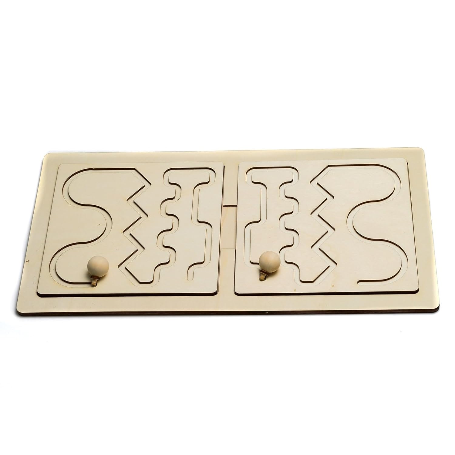 4 Pcs Montessori Tracing Board for Kids | 6 x 6 Inch Wooden Pre-Writing Activity Boards