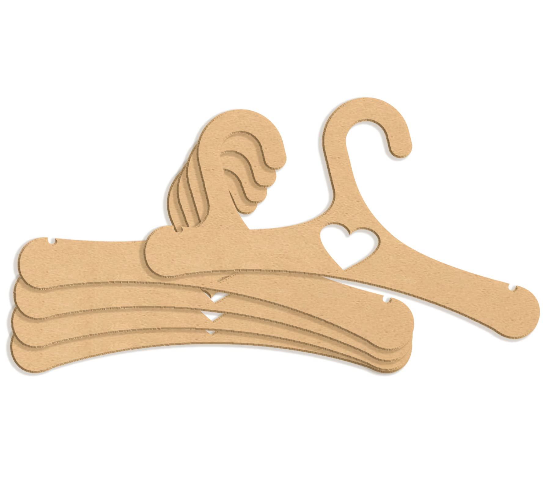 Haoser Kids Clothes Hanger, Solid MDF Garment 10 inch Hangers with Non Slip Bar for Kids - Haoser