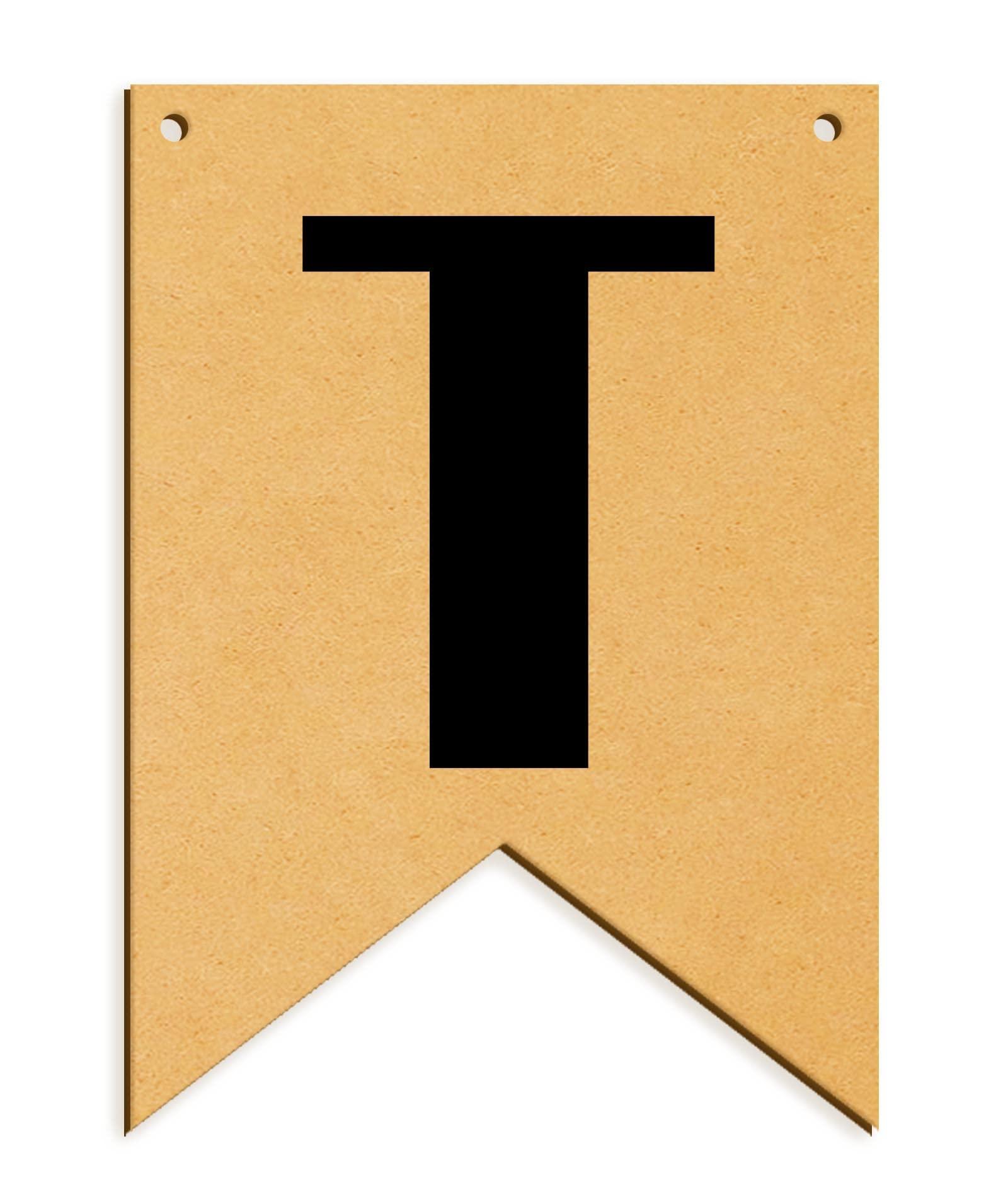 Haoser Wooden Alphabet Hanging tag for DIY Craft Projects, Birthaday Tag, Anniversary Tag - Haoser