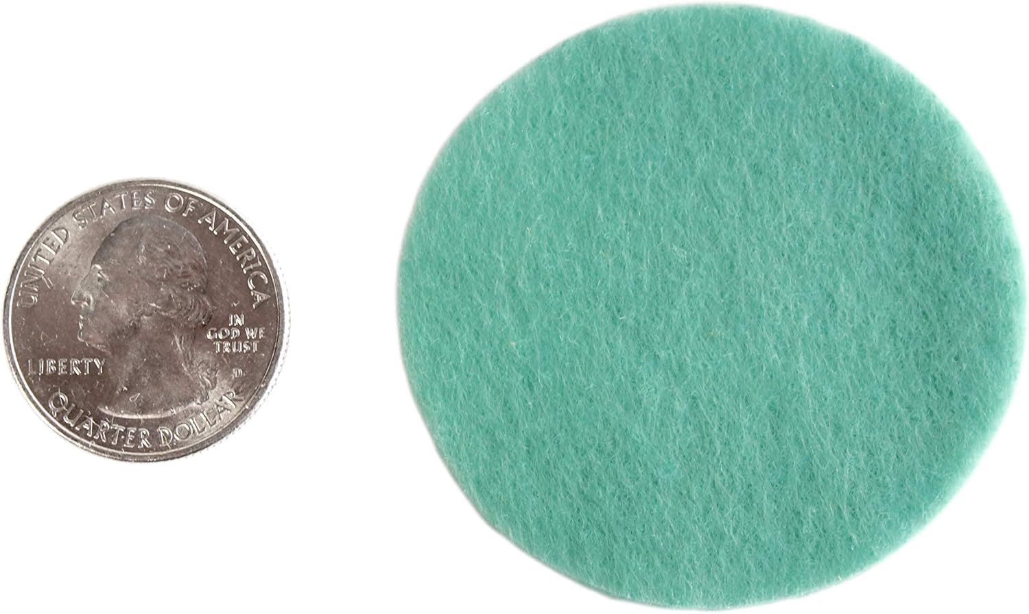 50 Pcs Sea Green Felt Circles – 2 Inch Craft Felt Fabric Circles