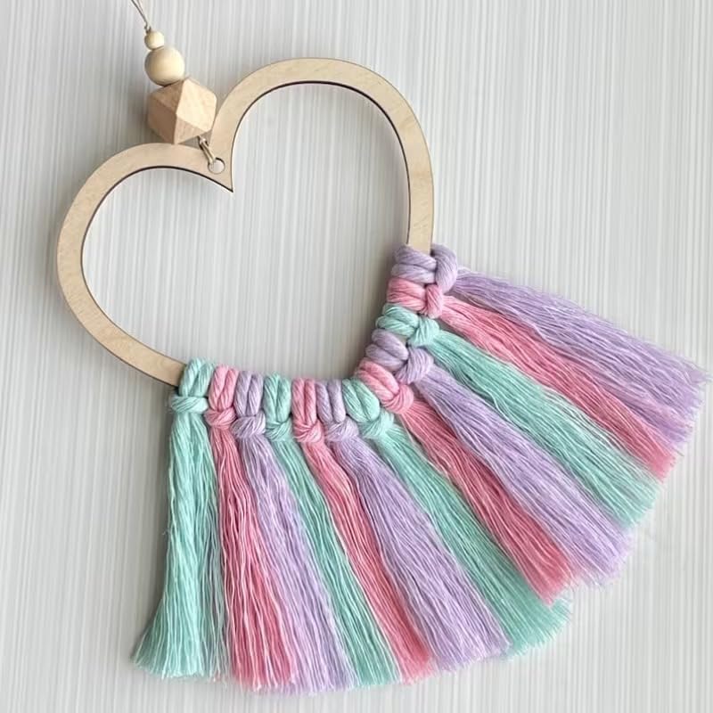 Wooden Heart Frames Macrame Findings & Romantic Decorative Hearts