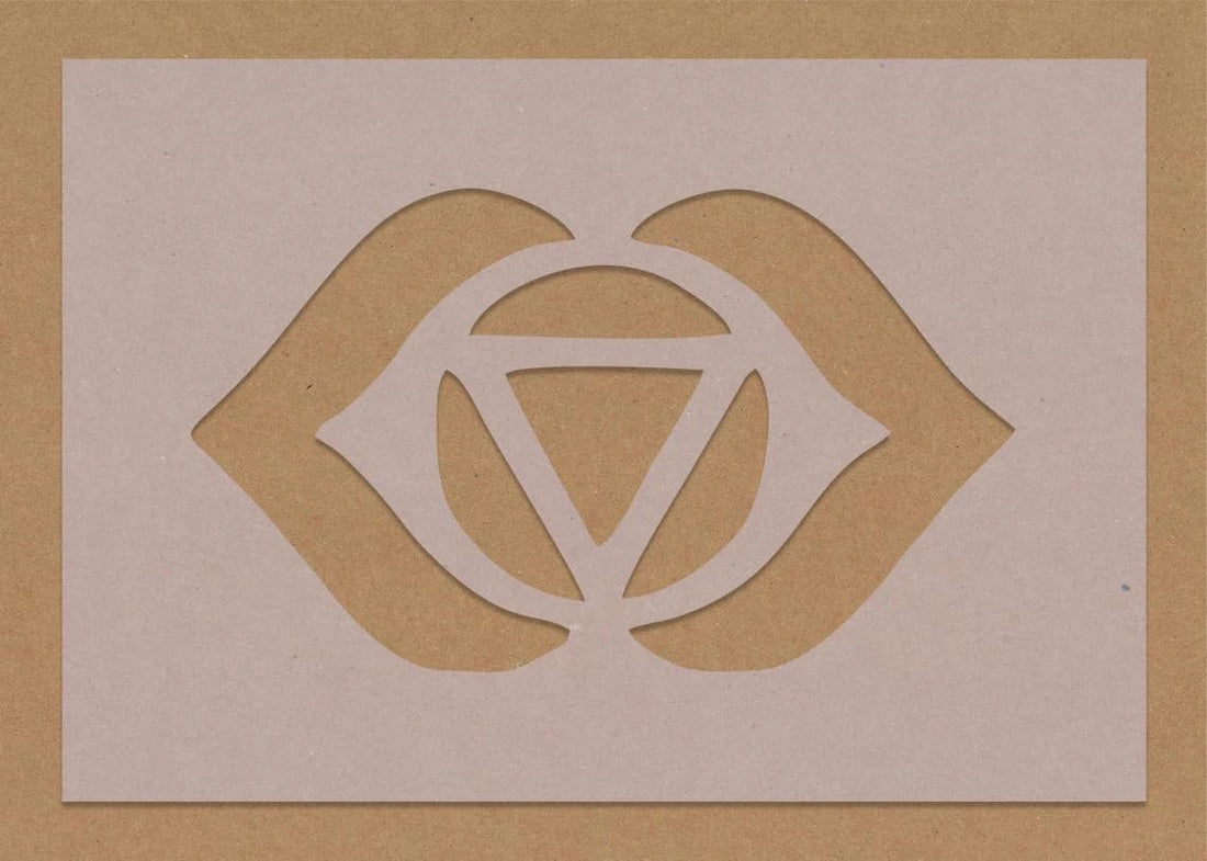 7 Chakra Symbol Stencil Individual 5.8X5.3 Inch Plastic Stencil for Painting