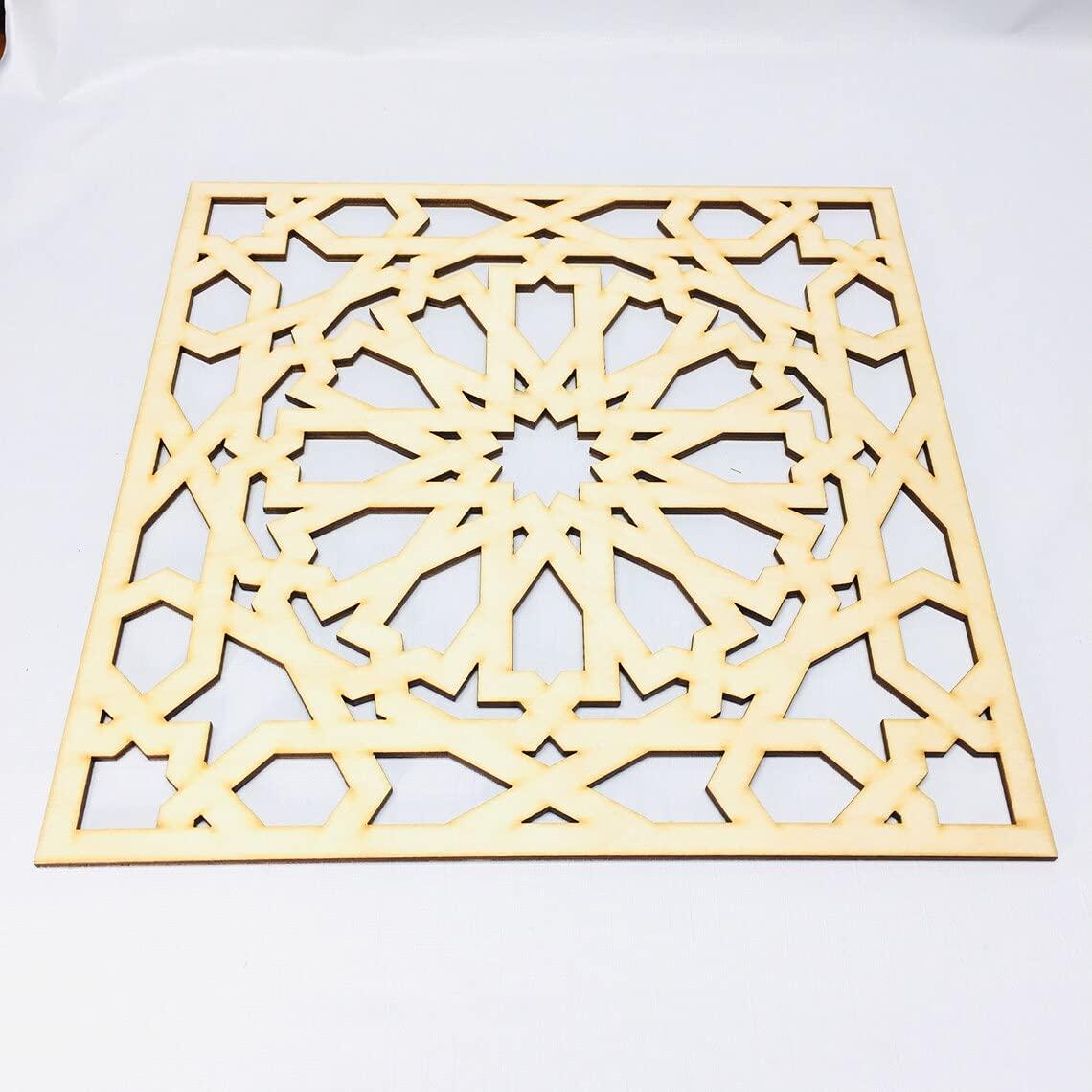 Haoser Laser Cut Carved Panel Wall Decor, Living Room Art, Wood Art, Windows - Haoser
