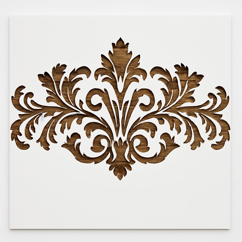 Tiger Head Stencil – 10 x 10 Inch Reusable Plastic Template for Painting, DIY Crafts, Wall Art