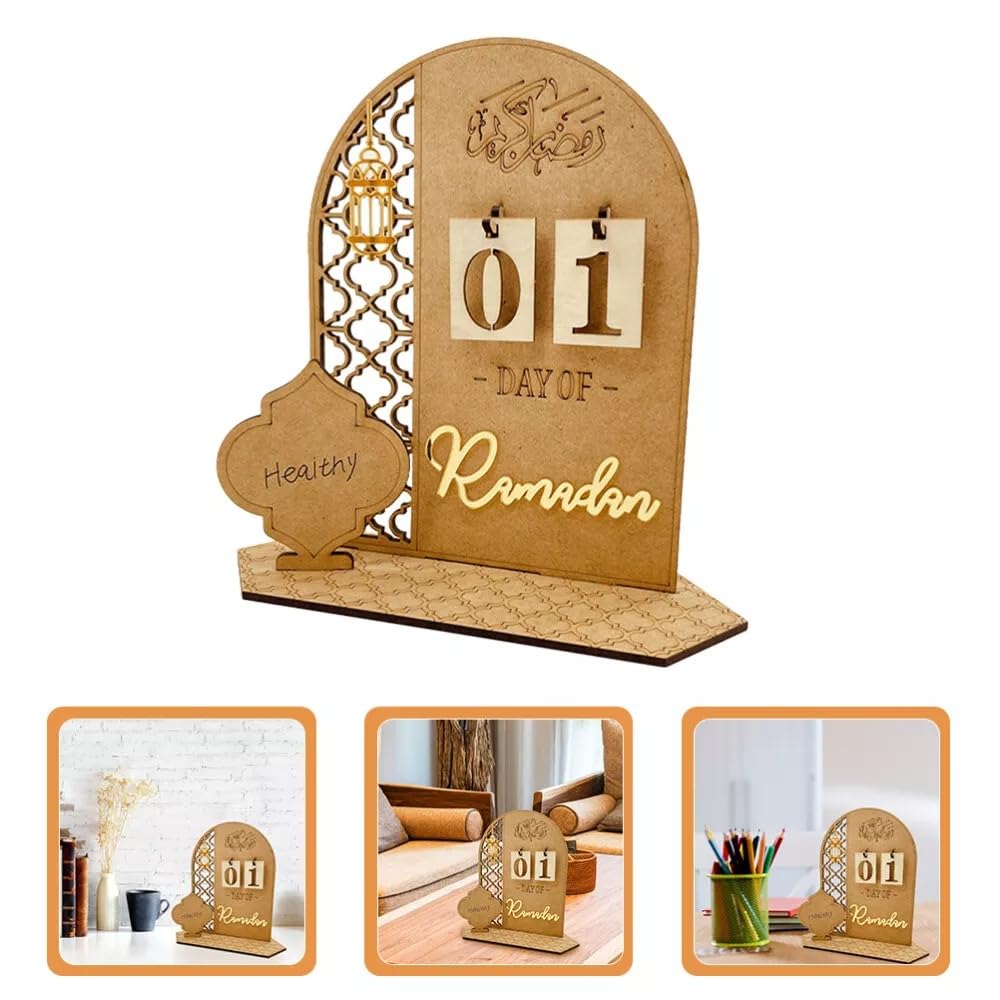 Haoser Wooden Ramadan Calendar Ramadan Mubarak Decor