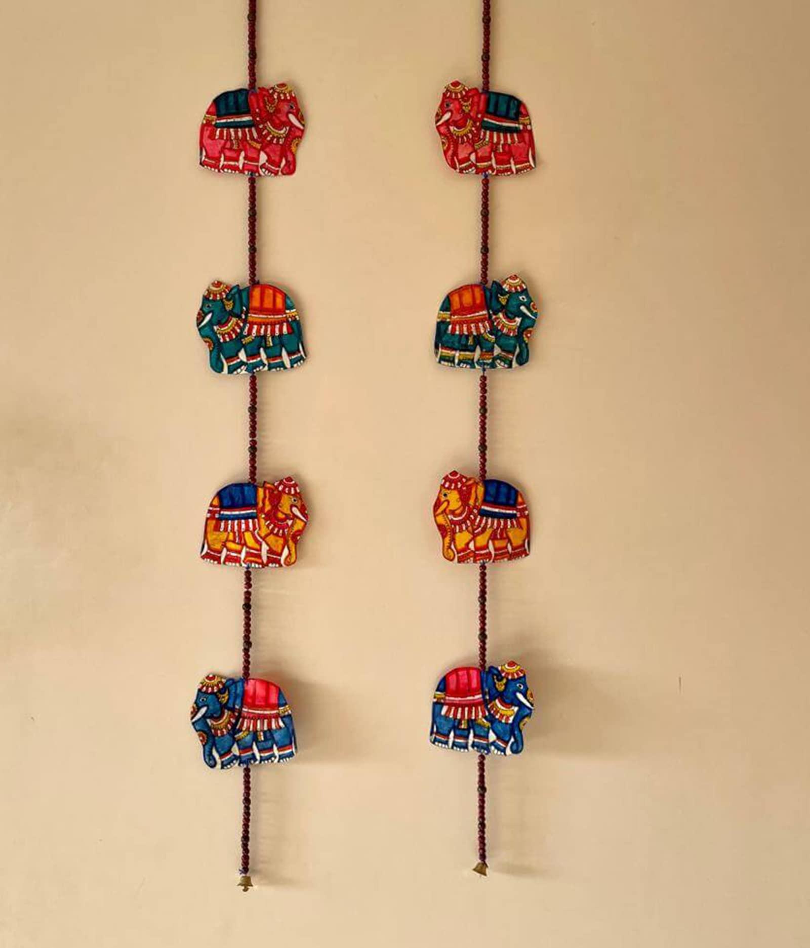 Haoser Unfinished Wood Door Hanging elephent for Crafting Pack of 10 Cutouts - Haoser