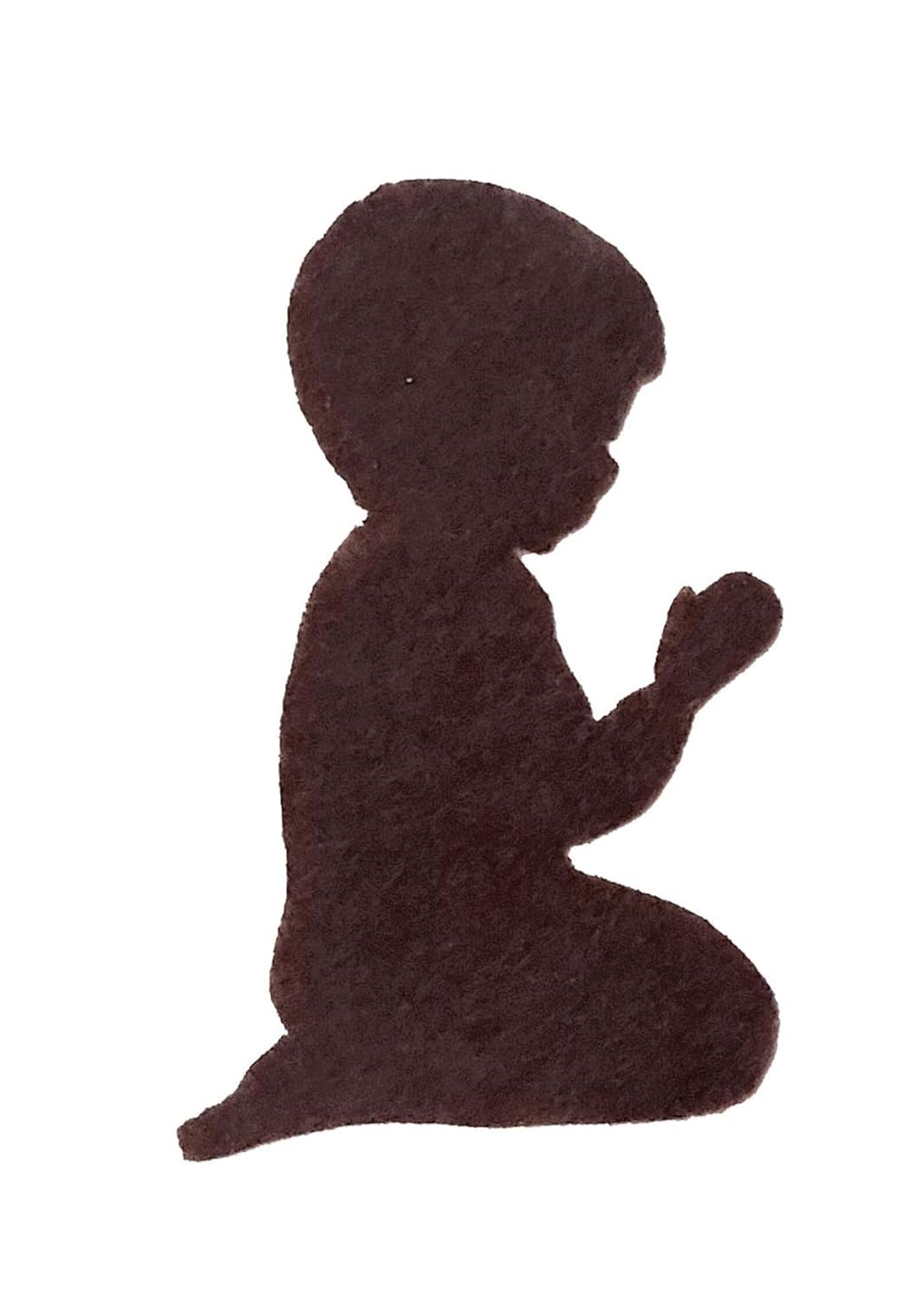 2 Pcs Praying Boy & Girl Felt Cutouts | Religious Craft Shapes for DIY, Church Decoration