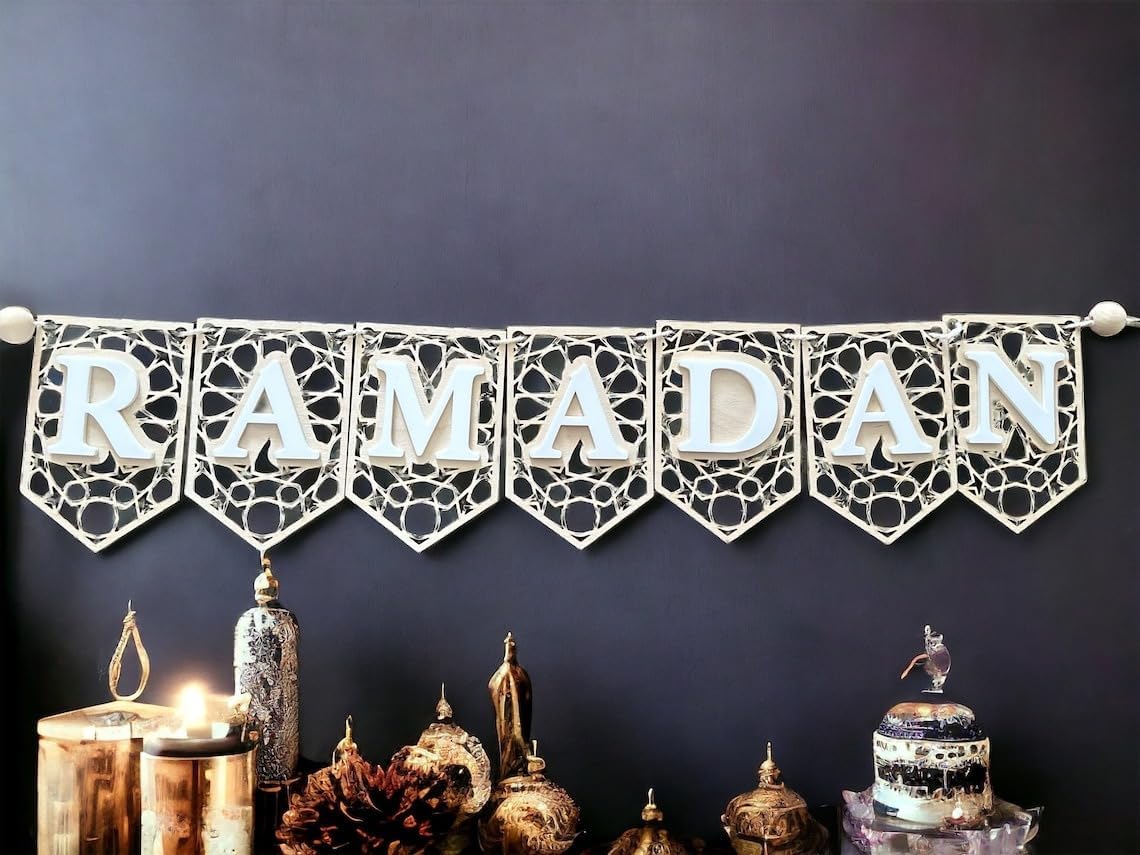 Ramadan Banner Decorations for Home 2025|Ramadan-Eid Banner, Islamic Decor
