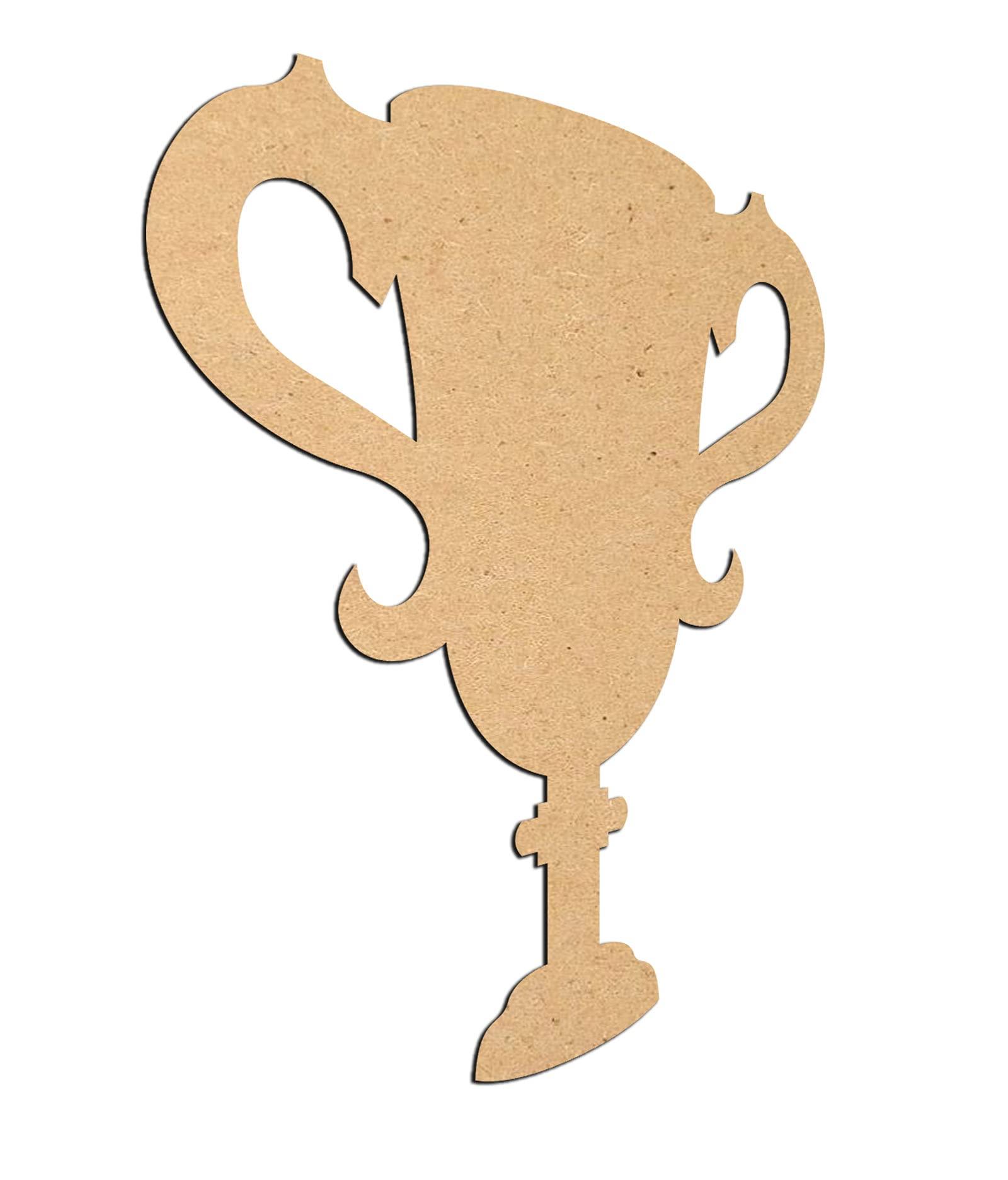 Haoser 3mm Wooden Trofee Cutouts for Scrapbooking Arts Crafts DIY Decoration Display Décor - Haoser