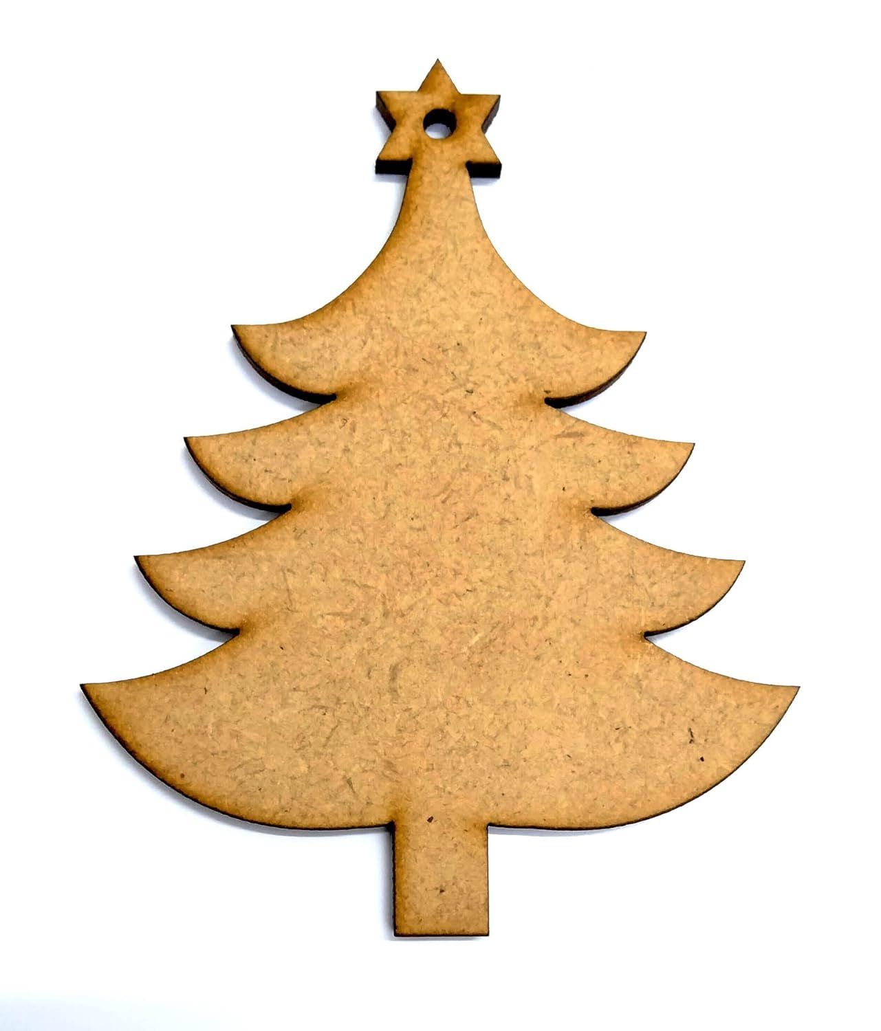Haoser Wooden Christmas Tree Ornaments Cutout for Christmas Decoration Hanger Pack of 11, Wooden Christmas Decorations for Home