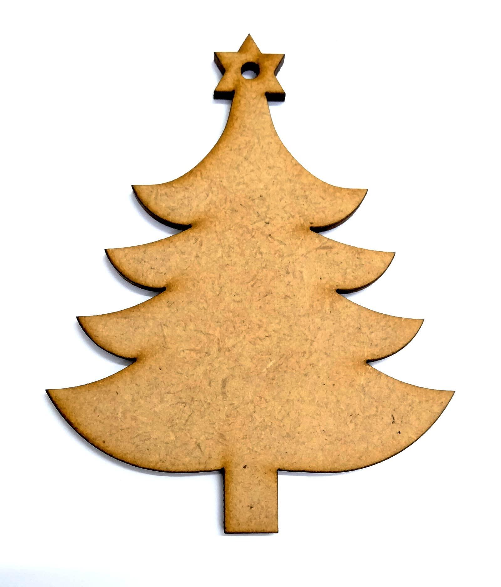 Haoser Wooden Christmas Tree Ornaments Cutout for Christmas Decoration Hanger Pack of 11, Wooden Christmas Decorations for Home - Haoser