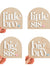 Pack of 4 Big/Little Brother & Sister Plaques – Wooden Baby Announcement Keepsake Signs, Bro Sis Pregnancy Reveal Plaques for Sibling Photo Props & Nursery Decor, 4 Inch