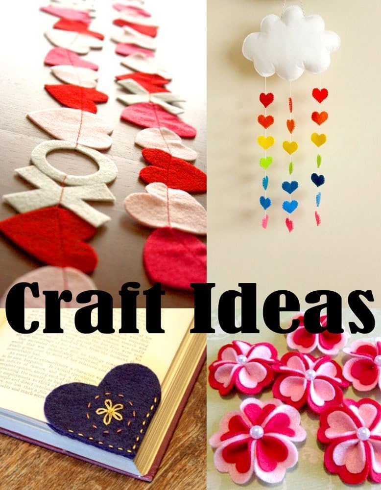 45 Pcs Red Felt Heart Cutouts – 2 Inch Soft Felt Shapes for Crafts