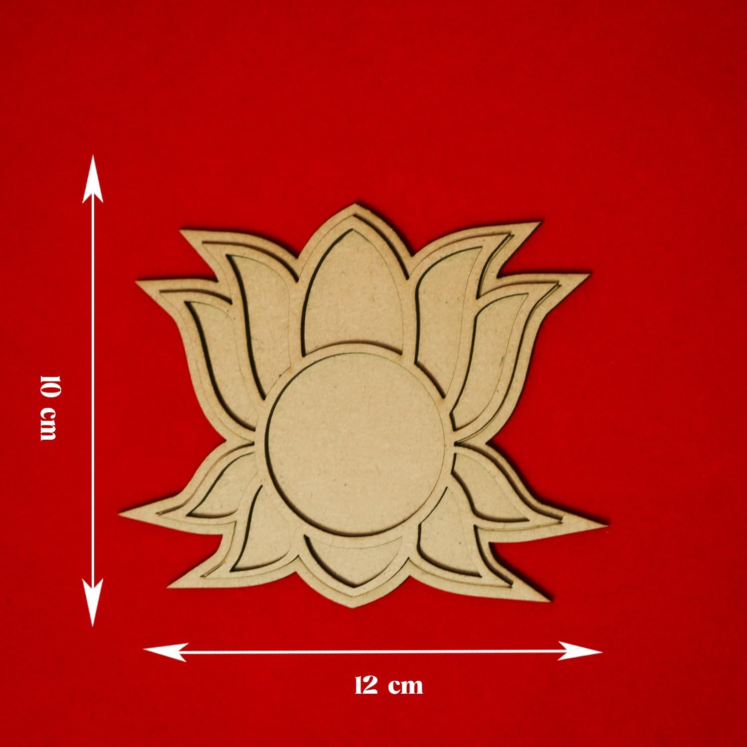 Pack of 2 Wooden Tealight Holders for Home & Office Décor | Pine MDF Elegant Candle Stand for Puja, Diwali, Living Room & Table Decoration