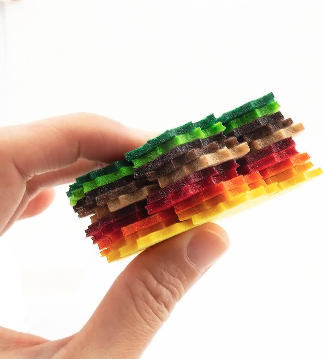 20 Pcs Felt Maple Leaves – Laser Cut Autumn Leaf Embellishments in 10 Colours for DIY Crafts