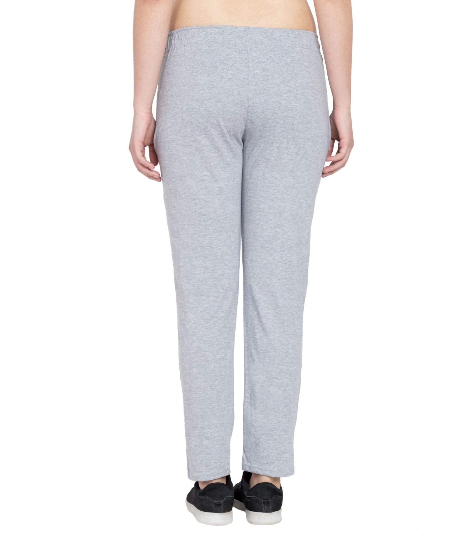 Haoser Stylish Women's Regular Fit Trackpants (HSR-WL-67_Light Grey_XL) - Haoser