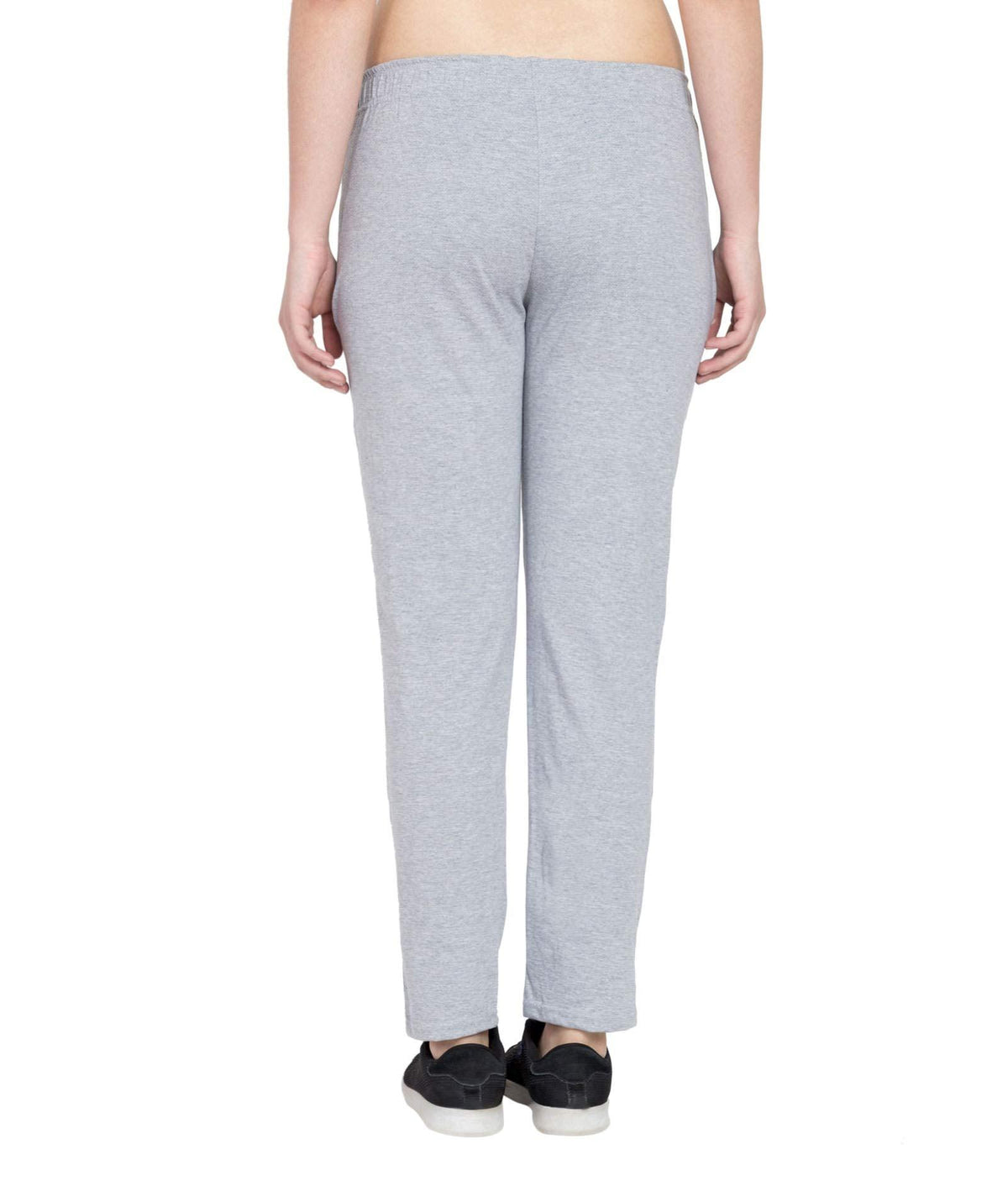 Haoser Stylish Women's Regular Fit Trackpants (HSR-WL-67_Light Grey_XL) - Haoser