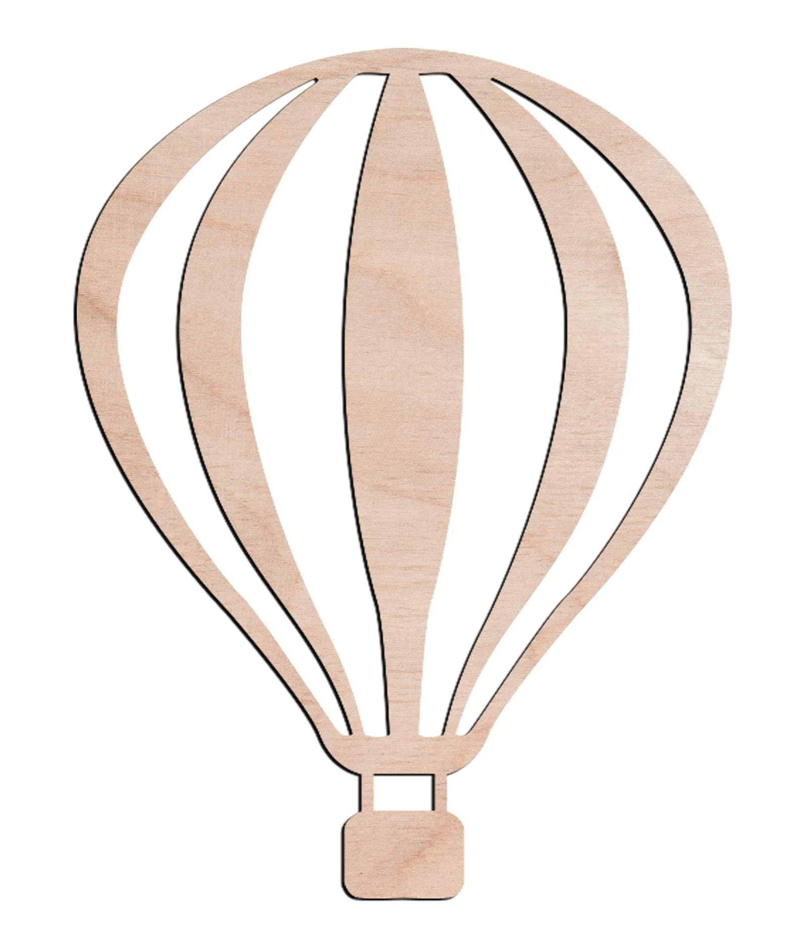 Haoser 3mm Wooden Ballon Cutouts for Scrapbooking Arts Crafts DIY Decoration Display Décor - Haoser