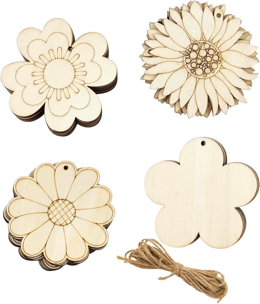 Haoser 10 PCS Unfinished Ice Cream Wood Cutouts 10 Styles Summer DIY Blank Unfinished Wooden Cutouts for Crafts Ice Cream Ornament for Kids Painting, DIY Crafts Home Decoration,Kids Art and Craft kit - Haoser