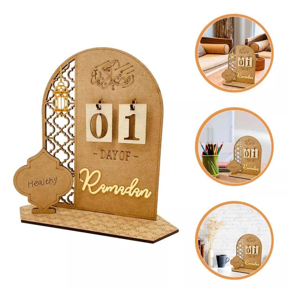 Haoser Wooden Ramadan Calendar Ramadan Mubarak Decor