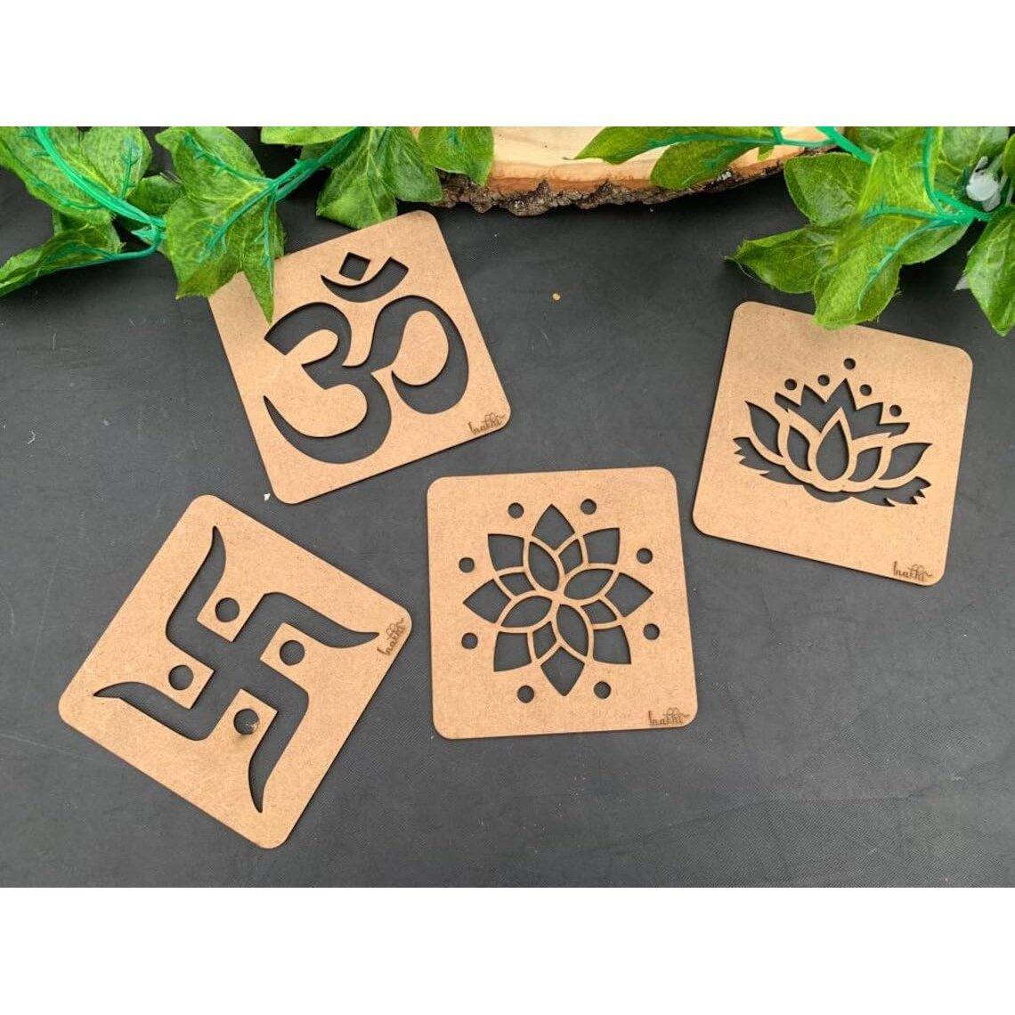 Haoser Rangoli Stencils, for Rangoli Colours, Diwali Diya, Diwali Decor, Home Decor, Festive Decor, Template, Kids Diwali Arts and Craft - Haoser
