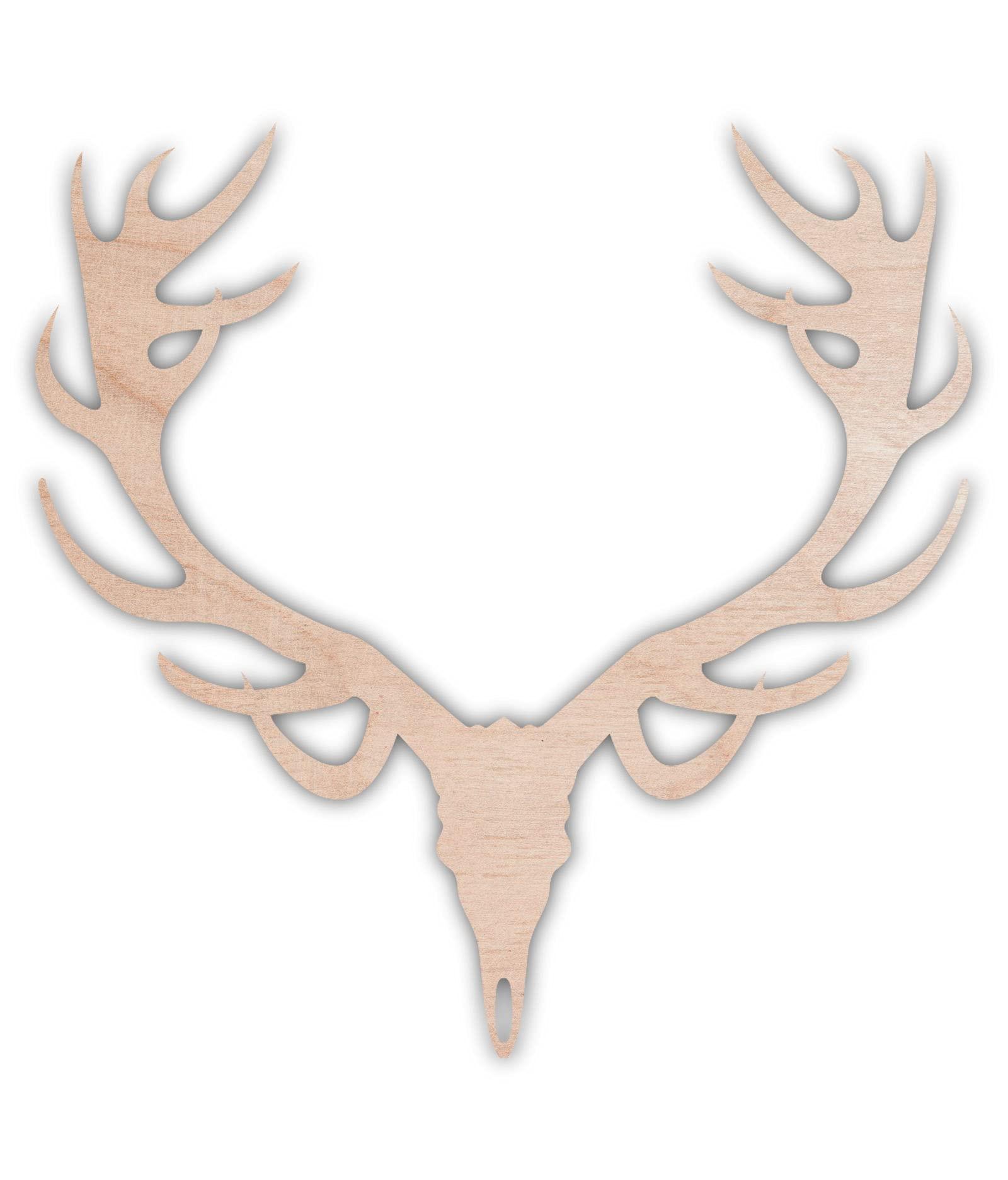 Haoser 3mm Wooden Horn Cutouts for Scrapbooking Arts Crafts DIY Decoration Display Décor - Haoser