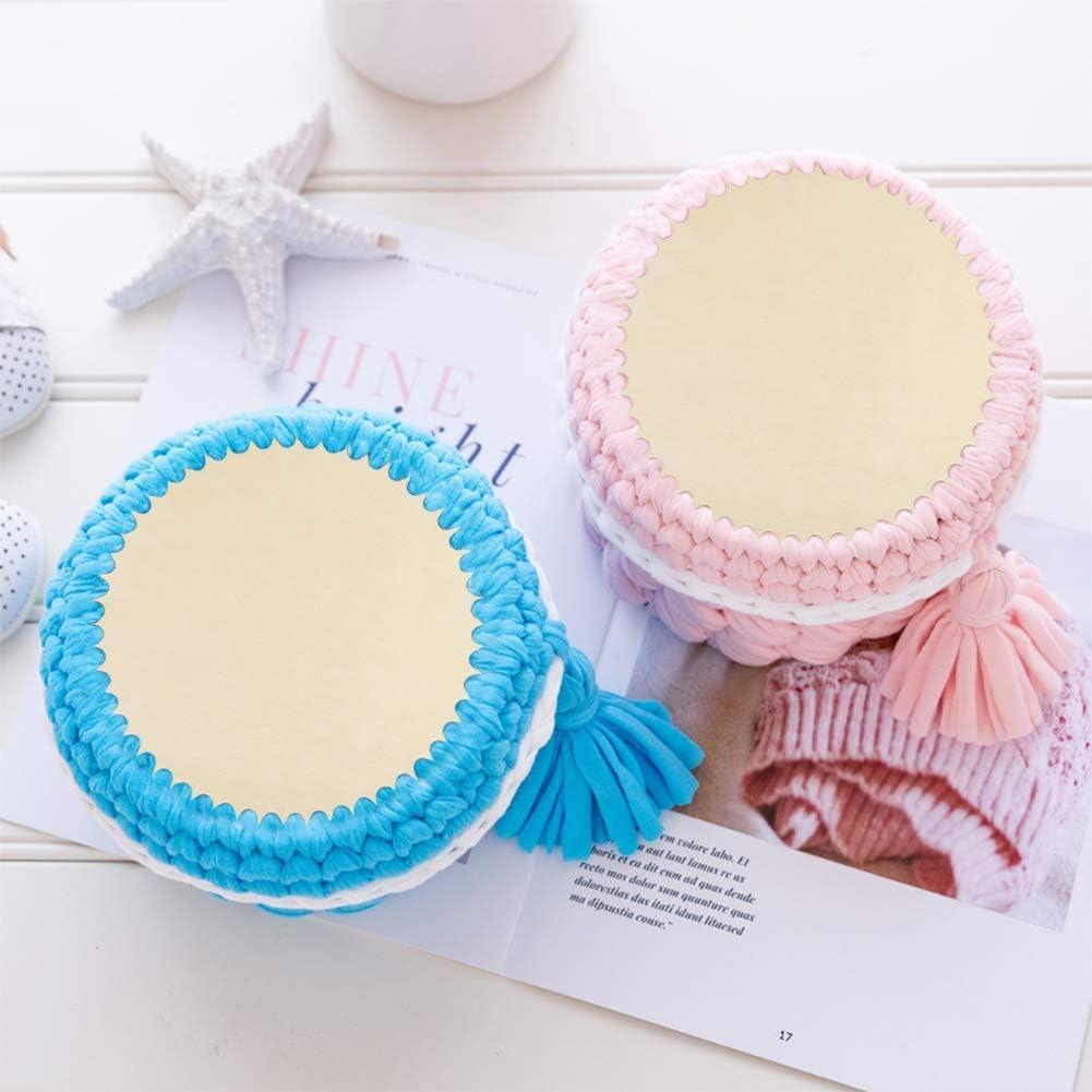 Haoser Basket Bottom for Crochet Unfinished Wooden Round Weaving Knitting Base for Crafts|Wooden Bottom for Crochet Baskets - Haoser