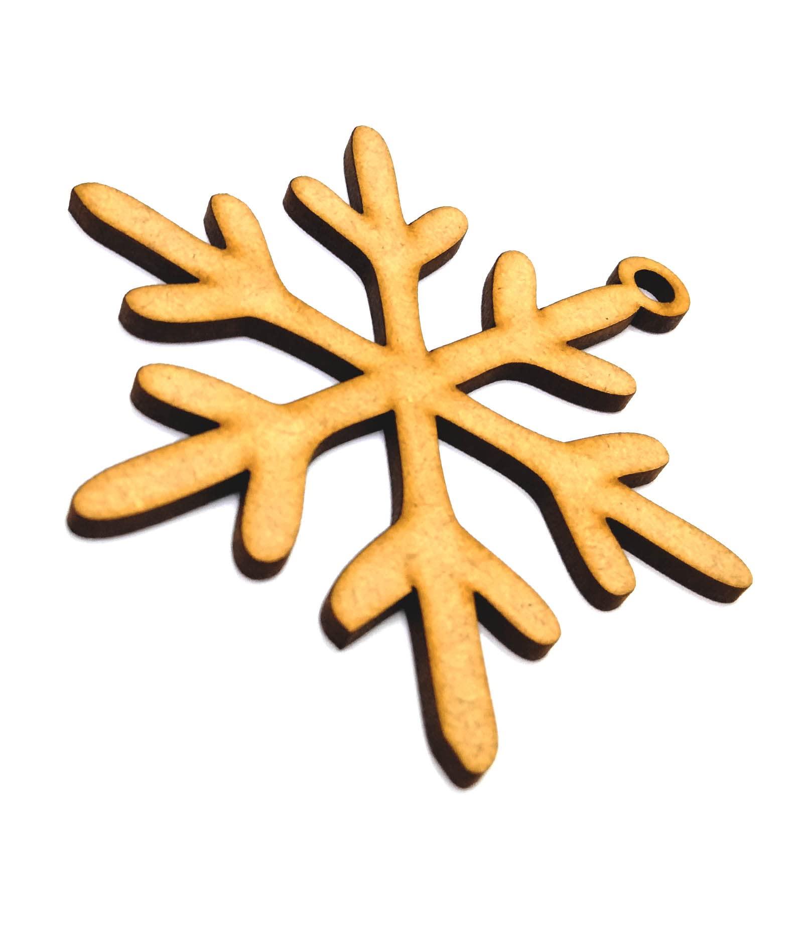 Haoser Wooden Christmas Tree Ornaments Cutout for Christmas Decoration Hanger Pack of 5, Wooden Christmas Decorations for Home - Haoser