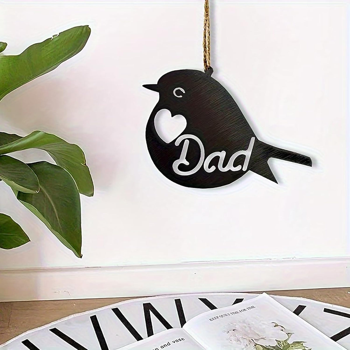 Pack of 10 Wooden Black Bird Shape MDF DIY Art & Craft Base 3.94 x 3.15 Inch | Wooden Hanging Cutouts