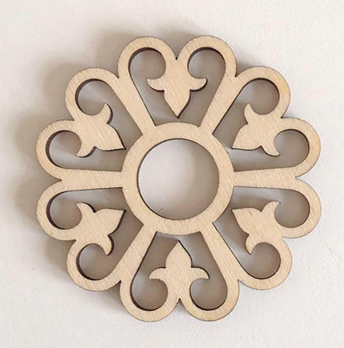 Haoser Wooden Ornaments Cutouts for Home Decor, Laser Cut Wood Cutouts for DIY Craft Project (Ornament-4) - Haoser