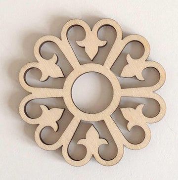 Haoser Wooden Ornaments Cutouts for Home Decor, Laser Cut Wood Cutouts for DIY Craft Project (Ornament-4) - Haoser