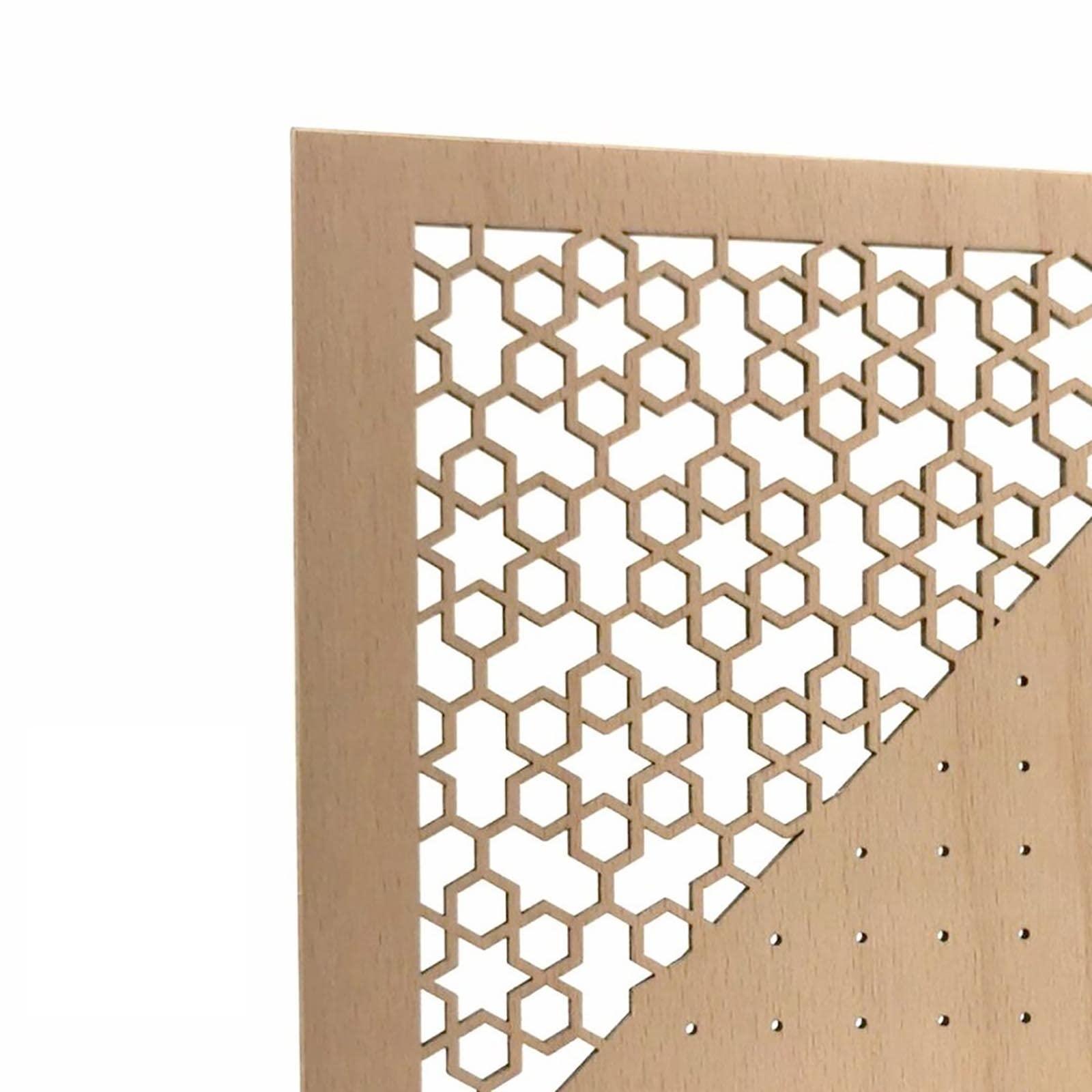 Haoser Wooden Earring Display Stand, Honeycomb Earring Organizer Earring Display Wood Hanging Jewelry Organizer for Stud Earrings (Earring Holder-10) - Haoser