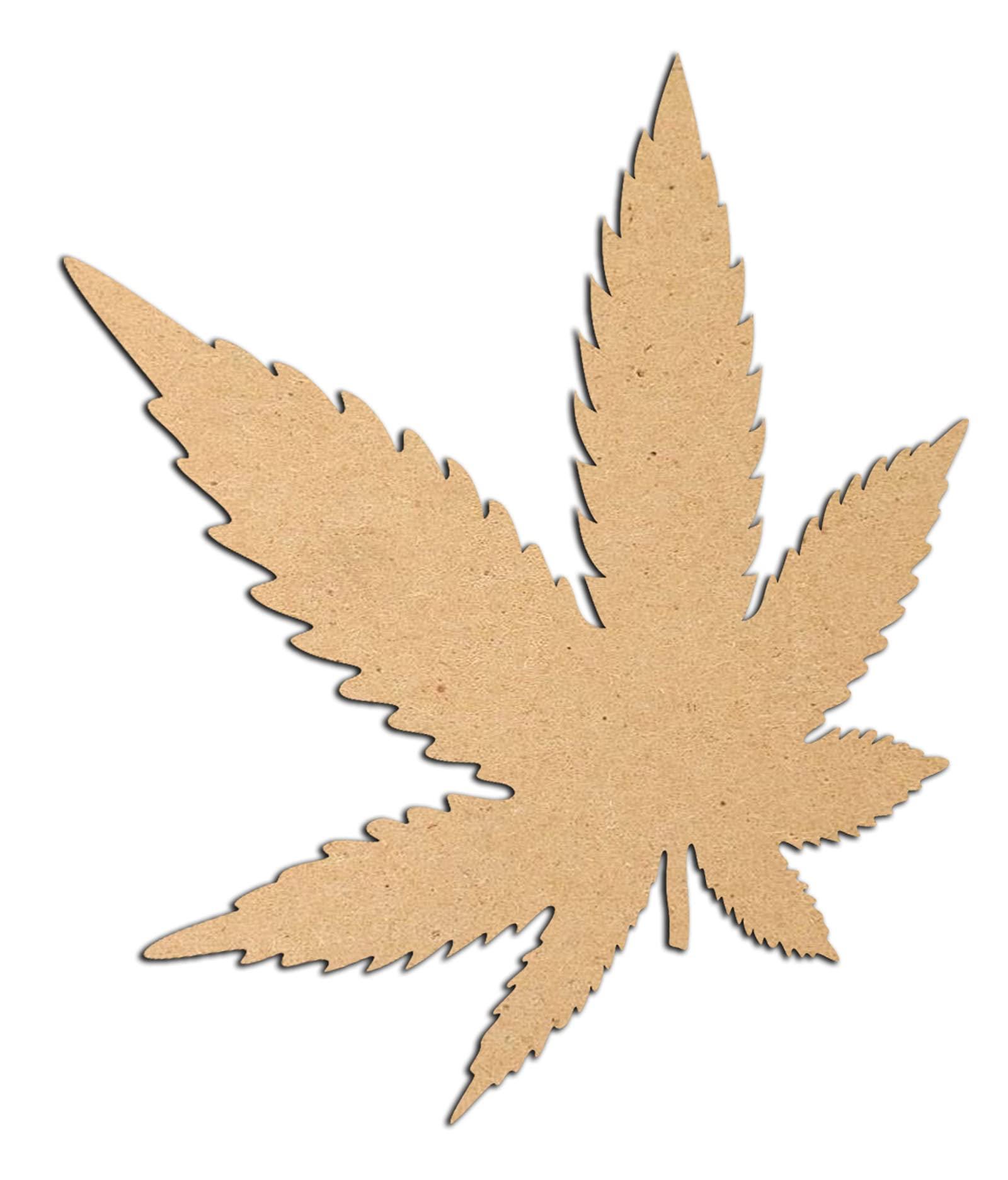 Haoser 3mm Wooden Leaf Cutouts for Scrapbooking Arts Crafts DIY Decoration Display Décor - Haoser