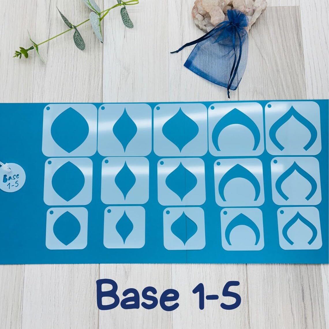 15 Pcs Mandala Dot Art Stencil Set – 2.17 Inch Reusable Geometric Drawing Templates | Swoosh & Model Base for Painting, Rock Art, DIY Craft & Rangoli Designs – Plastic Stencils