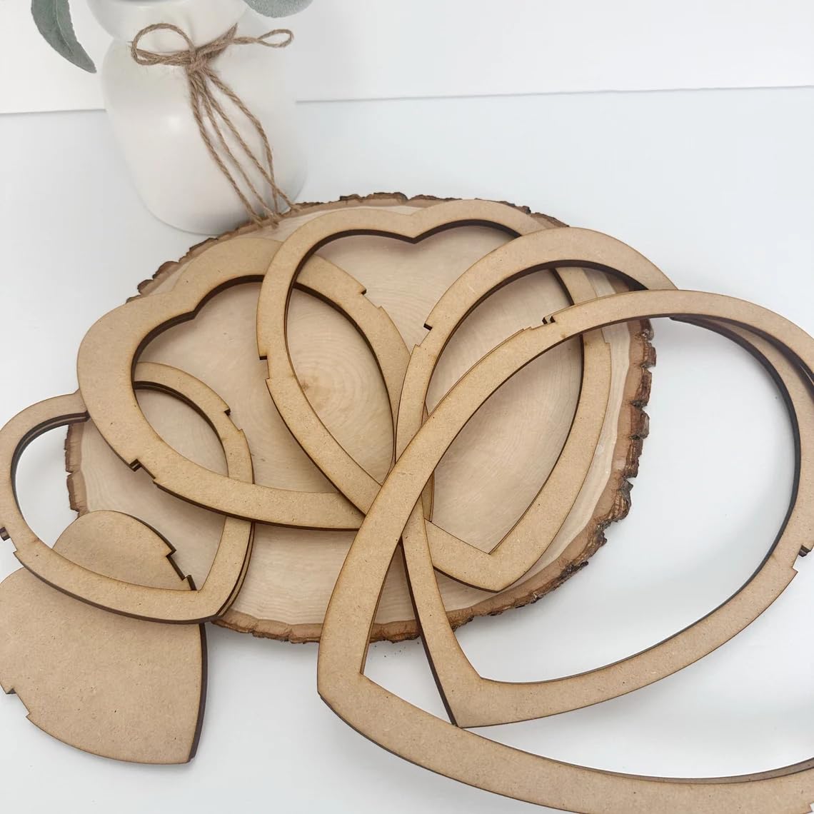 6 Pcs Wooden Macrame Feather & Leaf Cutting Templates – 10 Inch Macrame Cord Cutting Tools for DIY Wall Hanging, Craft & Knotting Projects