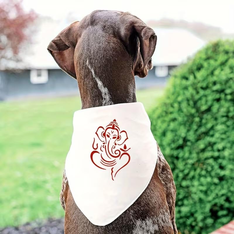 4 Pcs Plastic Ganesha Stencils for DIY Crafts | Traditional Indian Belief Templates | Home Decor, Wall Art, Fabric, Wood